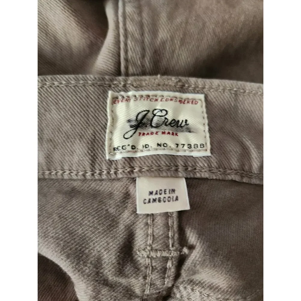 NWOT J. Crew Men's 770™ Straight-Fit Garment-Dyed Pant Green 35/32 *Flaw